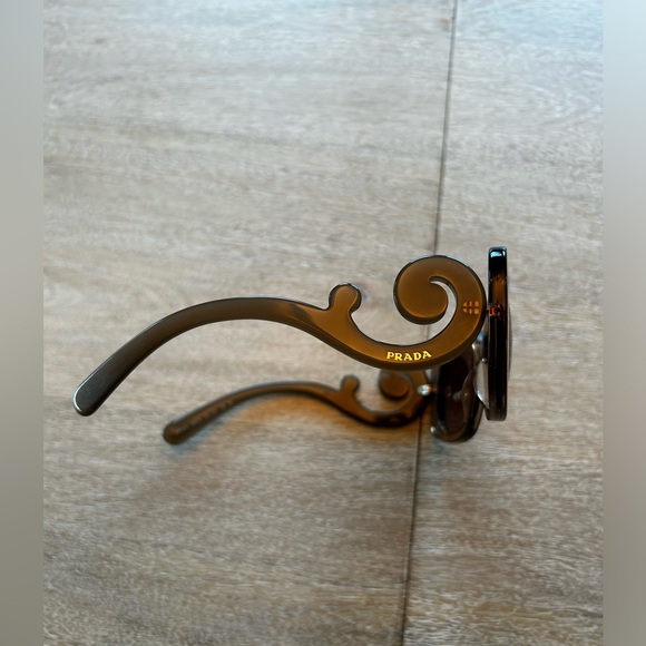 Prada Brown Swirl Baroque Sunglasses - Picture 5 of 5